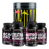 Anabol 5 Animal Pak Nitro Pump Creatina Bcaa Aminos Genetic