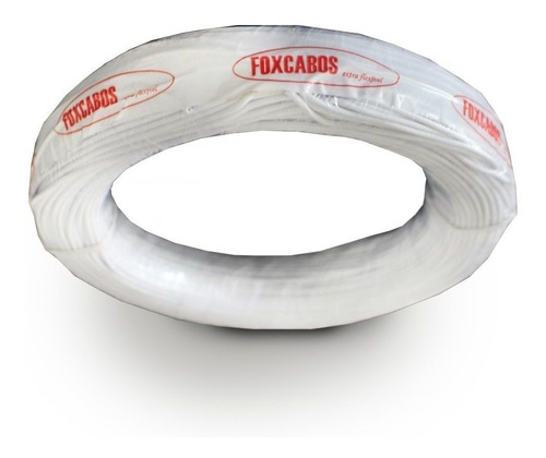 Rolo Fio Cabo 0,75mm (18 Awg) 100 Mts Cabinho Extra Flexível Cor Branco