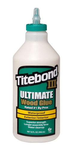 Cola Titebond Ultimate 3 Madeira Marcenaria Luthieria 1,05kg