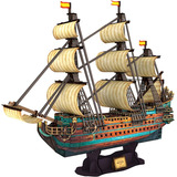 Puzzle 3d The Spanish Armada San Felipe 248 Pcs - Cubicfun