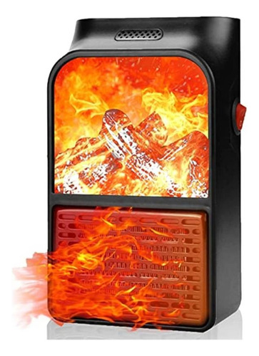 Mini Calefactor De Ambiente Chimenea Flame Heater Llama 3d