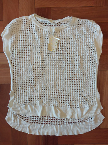 Remera Calada Blanca Único Talle 