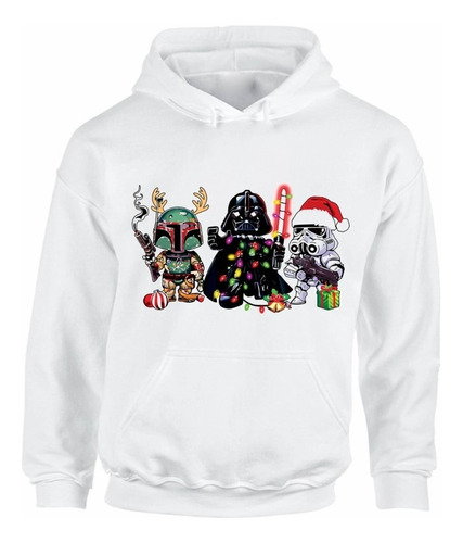 Buzo Star Wars Navidad Buso Saco Con Capota Hoodie