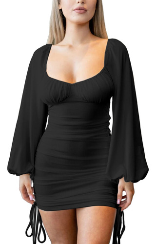 Vestido De Dama Sexy Fiesta Casuale Corto Ajustable