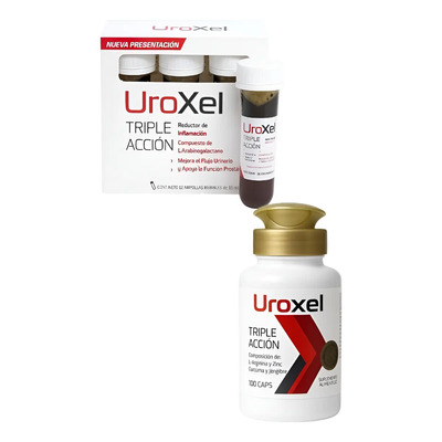 Uroxel Triple Acción Ampolletas y Cápsulas Argum Pack Vegano 12 Ampolletas + 100 Cápsulas | Envío gratis
