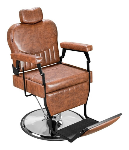 Cadeira Poltrona Barbeiro Salão Reclinável Classic Barber