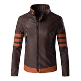 Chaqueta De Cuero Para Hombre Cremallera Jaet Woerine/bomber