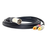 Cable Profesional Canon Xlr Macho A Rca Macho Balanceado 3mt