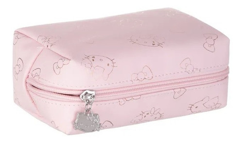 Cosmetiquera Rosa Hello Kitty Organizador Cuadrado Miniso