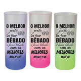 Kit 100 Copos Long Drink Degradê Personalizados