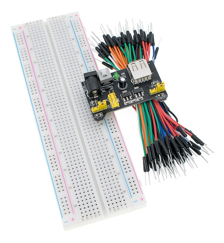 Kit Protoboard, Cables Y Alimentador.