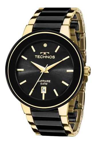 Relógio Technos Feminino Dourado Cerâmica Strass 2115krs/4p