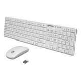 Combo De Teclado Y Mouse Inalámbricos, Tamaño Compacto Y Lig