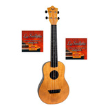 Ukelele Concierto De 17 Trastes Flight Tuc-55 Man + Els-ukc