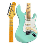 Guitarra Elétrica Tagima Tg-540 Sg Tg540 Surf Green Tg 540 Material Do Diapasão Maple Orientação Da Mão Destro