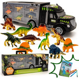 Megatoybrand Camión Con Juguetes De Dinosaurio En Interior