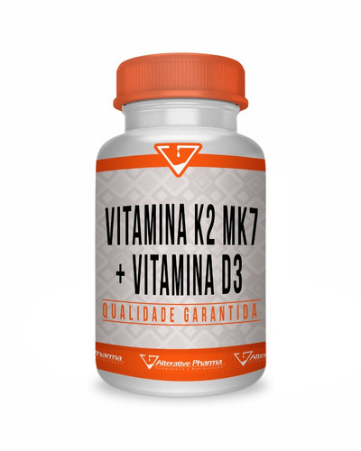 Vitamina K2 Mk7 100mcg + Vitamina D3 10000ui 120 Cápsulas