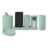 Conjunto Banheiro Coza Serene 6pcs - Verde