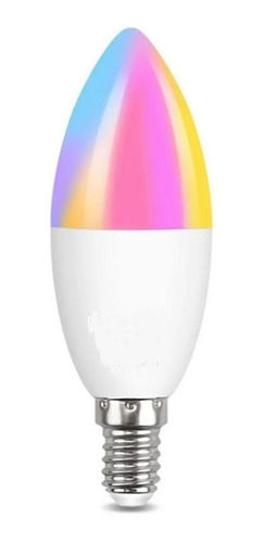 Lámpara Vela Led E14 Wifi 5w Luz Fria Luz Calida Rgb Smart