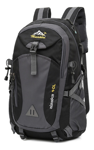 Mochila Impermeable De Viaje Bolso Para Deporte Montañismo Al Aire Alpinismo 40l Para Senderismo Súper Calidad Mochila Para Laptop Con Interfaz Usb Color Negro Diseño De La Tela Tela Oxford