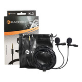 Lapela Duplo Microfone Kadosh P/ Celular Câmeras Gravadores