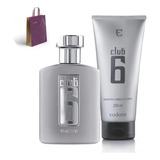 Combo Presente Perfume Para Homem Colônia Club 6 Eudora