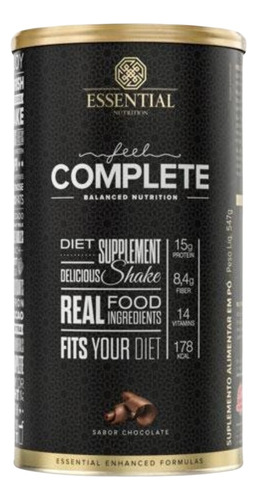 Feel Complete Lata 547g/10ds Essential Shake Proteico 