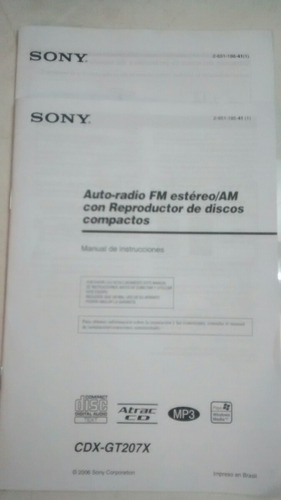 Manual Para Estereo Sony