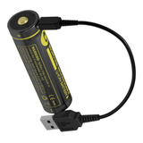 Batería Nitecore Recargable Nl1826r Li-ion 3.7v 2600mah Usb