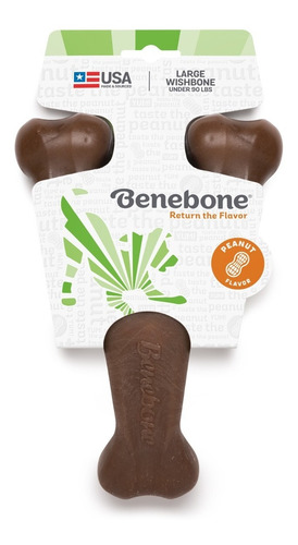 Benebone Wishbone Amendoim Grande Brinquedo Nylon Resistente