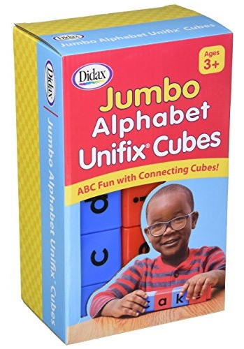 Juego De Cubos Didax Jumbo Alphabet Unifix De 30
