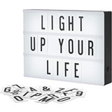 Mini Cartel Cine Con Led Luminoso Lightbox Por Unidad