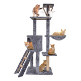 Torre Para Gato De 1.3m Rascador Casas Para Gatos Con Hamaca