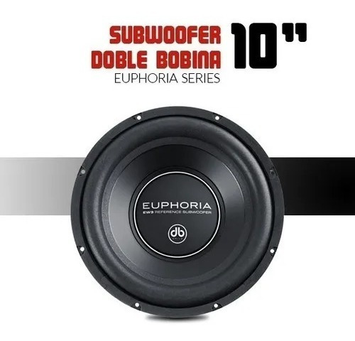 Sub Woofer Db Drive 10 Euphoria 750w Ew3 10d4 Doble Bobina