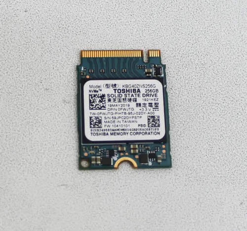 Toshiba Kbg40zns256g 256 Gb Nvme 30mm Solid State Drive