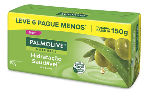 Sabonete Palmolive Naturals Hidratação Saudável 6un De 150g