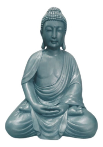 Buda Tibetano Sidarta Meditação Luxo Estátua Grande Resina 