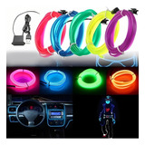 Hilo Tira Luz Neon Colores Led Conector 12v Auto Moto 5m