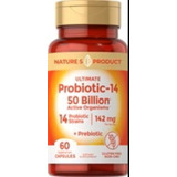 Probiotico 50 Billones 14 Cepas Veganos X 60 Made In Us