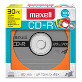 Maxell Cdr 648451 Paquete De 30 700 Mb Con 80 Minutos De Tie
