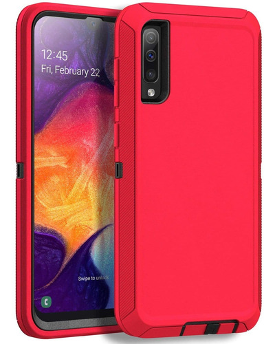 Funda Mxx Protectora Para Samsung Galaxy A50 - Color Rojo