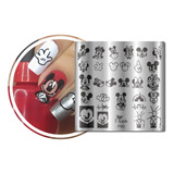 Placa Para Carimbo De Decoração De Unhas Apipila P80 Mickey