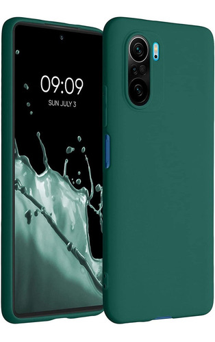 Funda Para Xiaomi Poco F3 De Silicona - Verde Turquesa