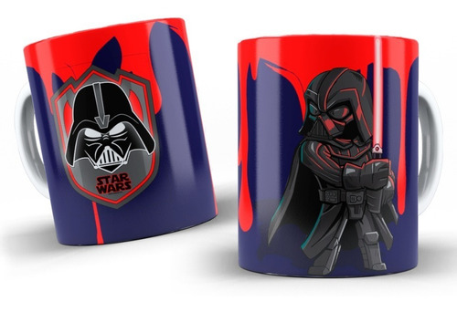 Taza Cerámica Darth Vader Dibujo. Star Wars. 11 Oz.