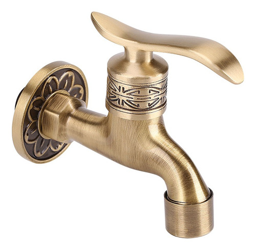 Llave Para Lavabo Baño Grifo Monomando Tipo Vintage De Cobre