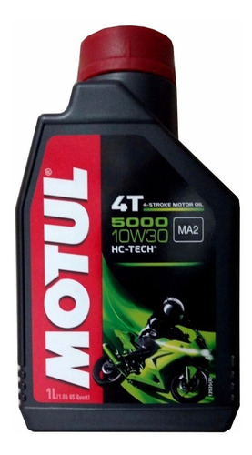 Aceite Motul 5000 10w-30 Semi Sintetico Especial Para Honda