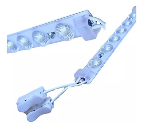 Paq 10pz Modulo 6 Led Lupa C/iman 110v Luz Blanca Brillante