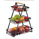 Estante Para Frutas/verdura 3 Niveles Organizador Metal