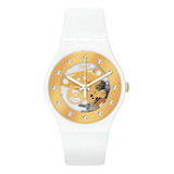 Reloj Swatch Sunray Glam Para Mujer De Silicona So29w105 Ss