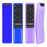 Fundas Para Control Samsung Bn59series Glow  Azul + Violeta